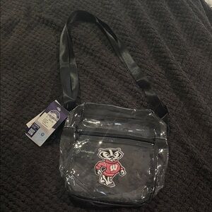 Clear Crossbody Bag with Black Strap